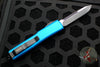 Microtech Ultratech OTF Knife- Single Edge- Blue Handle- Black Blade 121-1 BL