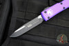Microtech Ultratech OTF Knife- Single Edge- Purple Handle- Black Blade 121-1 PU