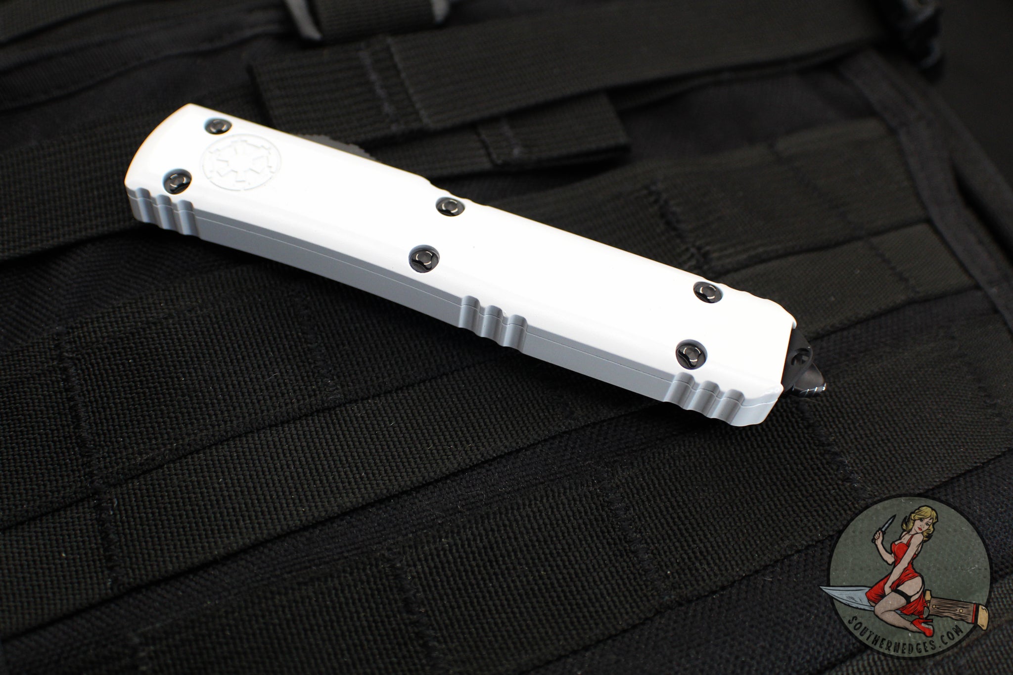 Microtech Stormtrooper Ultratech OTF Knife- Single Edge- White Handle ...