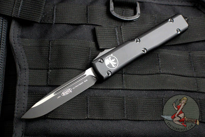 Microtech Ultratech Black Tactical Single Edge OTF Knife Black Blade 121-1 T