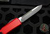 Microtech Ultratech OTF Knife- Red Handle- Black Part Serrated Blade 121-2 RD