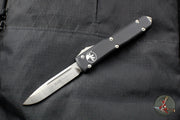Microtech Ultratech Black Single Edge OTF Knife Satin Blade 121-4