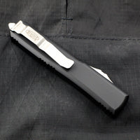 Microtech Ultratech Black Single Edge OTF Knife Satin Blade 121-4