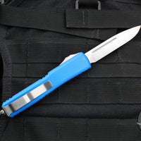 Microtech Ultratech Blue Single Edge SE OTF Knife Satin Blade 121-4 BL