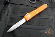 Microtech Ultratech OTF Knife- Single Edge- Orange Handle- Satin Blade 121-4 OR