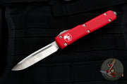 Microtech Ultratech Red Single Edge SE OTF Knife Satin Blade 121-4 RD