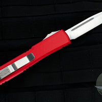 Microtech Ultratech Red Single Edge SE OTF Knife Satin Blade 121-4 RD