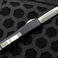 Microtech Ultratech Black Single Edge OTF Knife Satin Part Serrated Blade 121-5