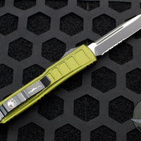 Microtech Ultratech II OTF Knife- OD Green With Black Part Serrated Blade 121II-2 ODS