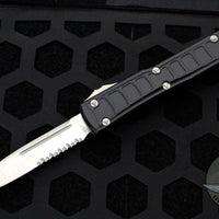 Microtech Ultratech II OTF Knife- Black With Satin Part Serrated Blade 121II-5 S