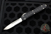 Microtech Ultratech II OTF Knife- Black With Satin Part Serrated Blade 121II-5 S