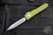 Microtech Ultratech OTF Knife- Double Edge- OD Green Handle- Apocalyptic Blade 122-10 APOD