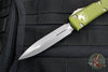 Microtech Ultratech OTF Knife- Double Edge- OD Green Handle- Apocalyptic Blade 122-10 APOD