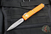 Microtech Ultratech OTF Knife- Double Edge- Orange Handle- Apocalyptic Blade 122-10 APOR