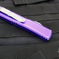 Microtech Ultratech OTF Knife- Double Edge- Purple Handle- Apocalyptic Blade 122-10 DPU