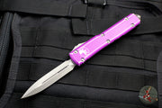 Microtech Ultratech Distressed Violet Double Edge OTF Knife with Apocalyptic Blade Apocalyptic Blade 122-10 DVI
