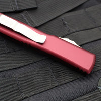 Microtech Ultratech OTF Knife- Double Edge- Merlot Red with Stonewash Blade 122-10 MR