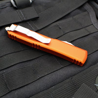 Microtech Ultratech OTF Knife- Double Edge- Orange with Stonewash Blade 122-10 OR