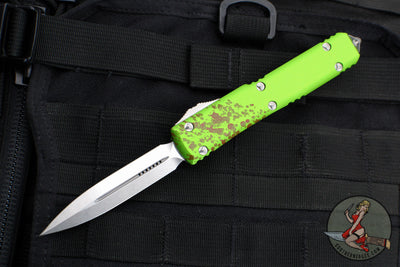 Microtech Ultratech Zombietech Double Edge OTF Knife Stonewash Blade 122-10 Z