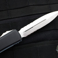 Microtech Ultratech OTF Knife- Double Edge- with Part Serrated Stonewash Blade 122-11