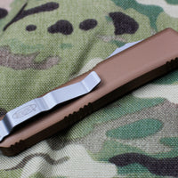 Microtech Ultratech Tan Double Edge OTF Knife Apocalyptic Full Serrated Blade 122-12 APTA