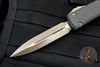 Microtech Ultratech OTF Knife- Double Edge- Special Carbon Fiber Top- Bronzed Apocalyptic Blade and Hardware 122-13 APCFS