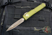 Microtech Ultratech OTF Knife- Double Edge- OD Green Handle- Bronzed Apocalyptic Blade and Hardware 122-13 APOD