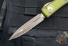 Microtech Ultratech OTF Knife- Double Edge- OD Green Handle- Bronzed Apocalyptic Blade and Hardware 122-13 APOD