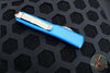 Microtech Ultratech OTF Knife- Double Edge- Blue Handle- Bronzed Blade 122-13 BL