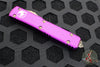 Microtech Ultratech OTF Knife- Double Edge- Violet Handle- Bronzed Blade 122-13 VI