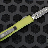 Microtech Ultratech OTF Knife- Double Edge- OD Green Handle- Black Plain Edge 122-1 OD