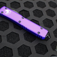 Microtech Ultratech OTF Knife- Double Edge- Purple- Black Blade 122-1 PU