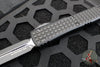Microtech Ultratech OTF Knife- Double Edge- Tactical- Black Frag Handle-Black Plain Edge Blade 122-1 TFRS