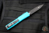 Microtech Ultratech OTF Knife- Double Edge- Turquoise Handle- Black Blade 122-1 TQ