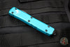 Microtech Ultratech OTF Knife- Double Edge- Turquoise Handle- Black Blade 122-1 TQ