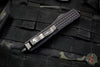 Microtech Ultratech Delta Double Edge OTF Frag Black with Black DLC HW Nickel Boron Internals 122-1UT-DS