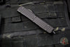 Microtech Ultratech Delta Double Edge OTF Frag Black with Black DLC HW Nickel Boron Internals 122-1UT-DS