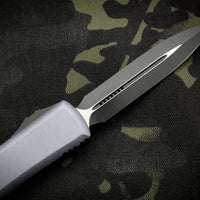 Microtech Ultratech Gray Double Edge OTF Knife Black Blade 122-1 GY