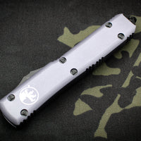 Microtech Ultratech Gray Double Edge OTF Knife Black Blade 122-1 GY