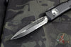 Microtech Ultratech OTF Knife- Double Edge- Tactical- Black Part Serrated Blade 122-2 T