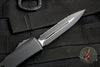 Microtech Ultratech Black Double Edge OTF Knife Black Tactical Full Serrated Blade 122-3 T