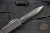 Microtech Ultratech Delta Double Edge Frag Shadow Full Serrated Black with Black DLC HW Nickel Boron Internals 122-3UT-DSH
