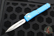 Microtech Ultratech OTF Knife- Double Edge- Blue With Satin Blade 122-4 BL