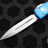 Microtech Ultratech OTF Knife- Double Edge- Blue With Satin Blade 122-4 BL
