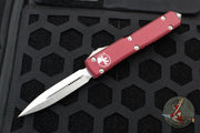 Microtech Ultratech OTF Knife- Double Edge- Merlot Red with Satin Blade 122-4 MR