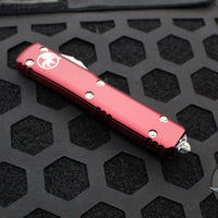 Microtech Ultratech OTF Knife- Double Edge- Merlot Red with Satin Blade 122-4 MR