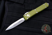 Microtech Ultratech OTF Knife- OD Green Handle With Satin Blade 122-4 OD