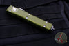 Microtech Ultratech OTF Knife- OD Green Handle With Satin Blade 122-4 OD
