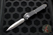 Microtech Ultratech Black Double Edge OTF Knife Satin Blade 122-4