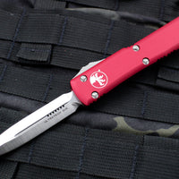 Microtech Ultratech Red Double Edge OTF Knife Satin Blade 122-4 RD
